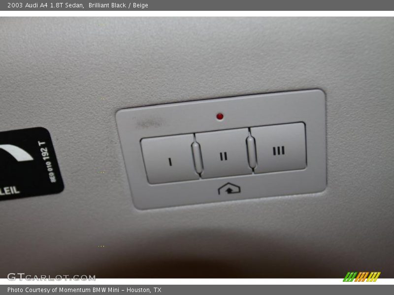 Brilliant Black / Beige 2003 Audi A4 1.8T Sedan