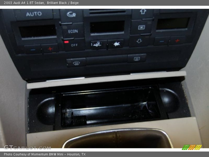 Brilliant Black / Beige 2003 Audi A4 1.8T Sedan