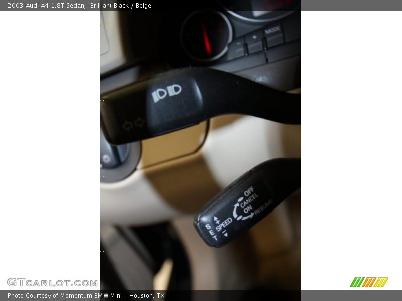Brilliant Black / Beige 2003 Audi A4 1.8T Sedan