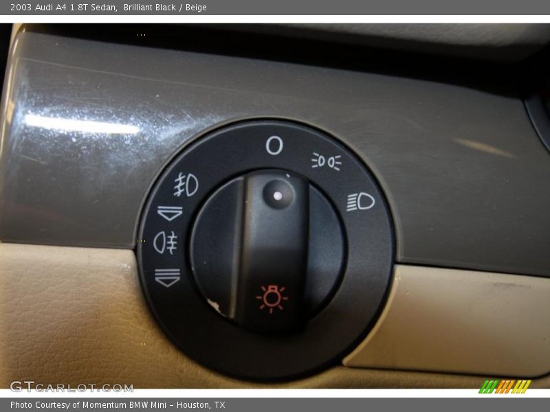 Brilliant Black / Beige 2003 Audi A4 1.8T Sedan