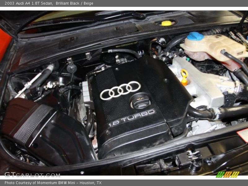 Brilliant Black / Beige 2003 Audi A4 1.8T Sedan