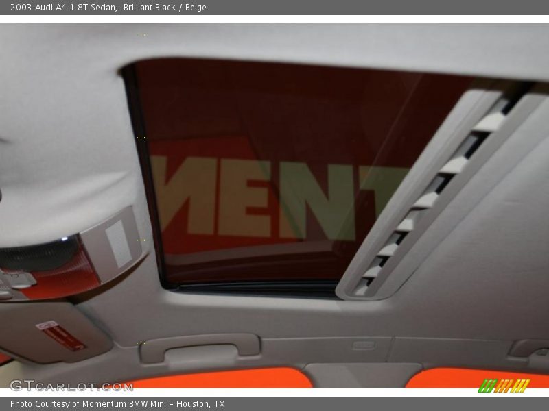 Brilliant Black / Beige 2003 Audi A4 1.8T Sedan
