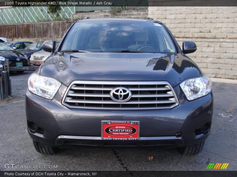 Blue Streak Metallic / Ash Gray 2008 Toyota Highlander 4WD