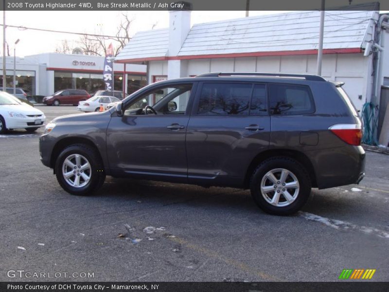 Blue Streak Metallic / Ash Gray 2008 Toyota Highlander 4WD