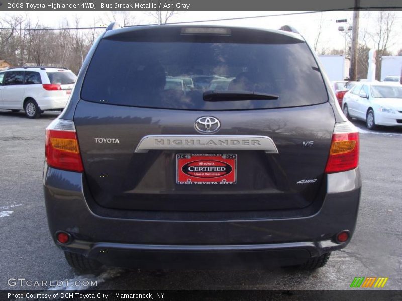 Blue Streak Metallic / Ash Gray 2008 Toyota Highlander 4WD