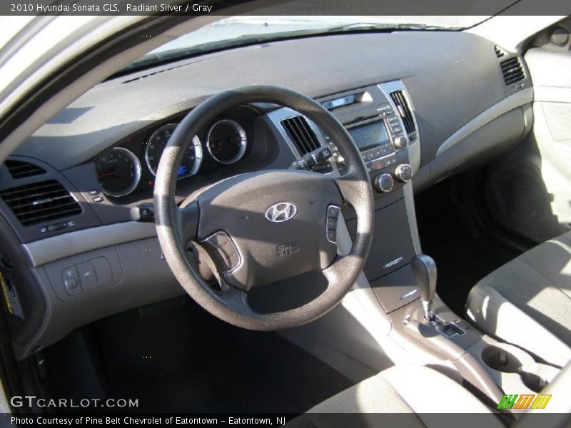 Radiant Silver / Gray 2010 Hyundai Sonata GLS