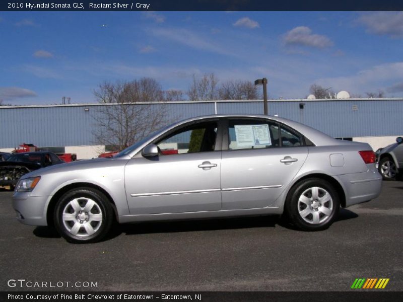 Radiant Silver / Gray 2010 Hyundai Sonata GLS