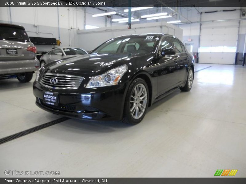 Black Obsidian / Stone 2008 Infiniti G 35 S Sport Sedan