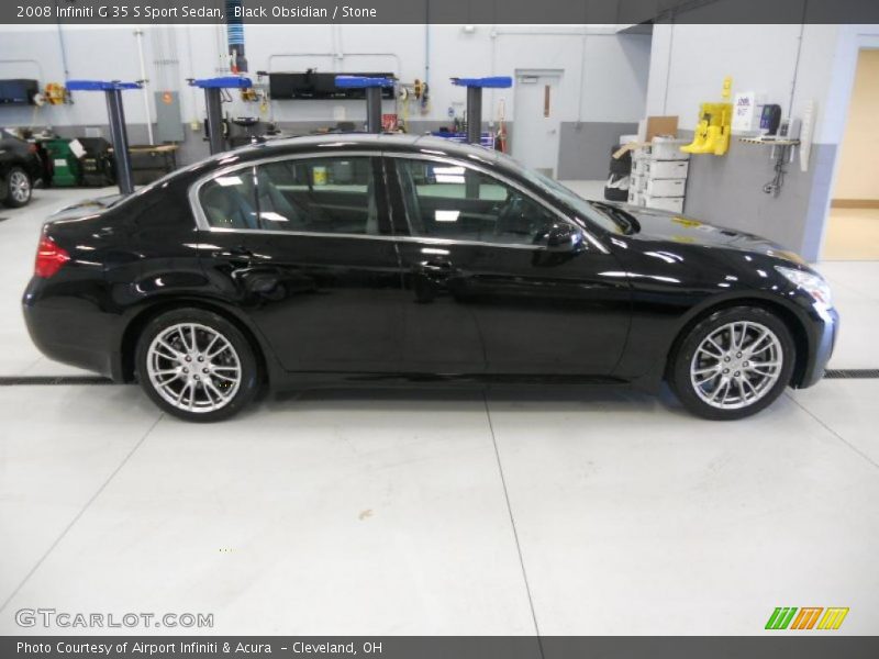 Black Obsidian / Stone 2008 Infiniti G 35 S Sport Sedan