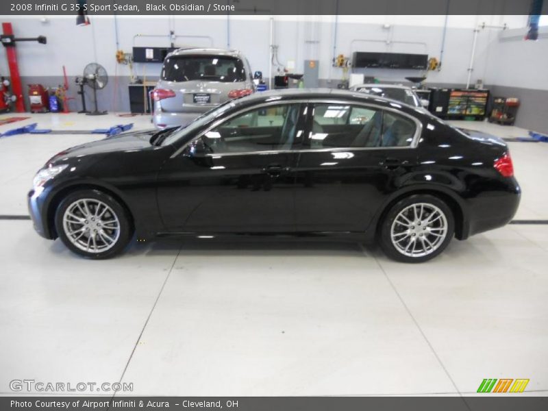 Black Obsidian / Stone 2008 Infiniti G 35 S Sport Sedan