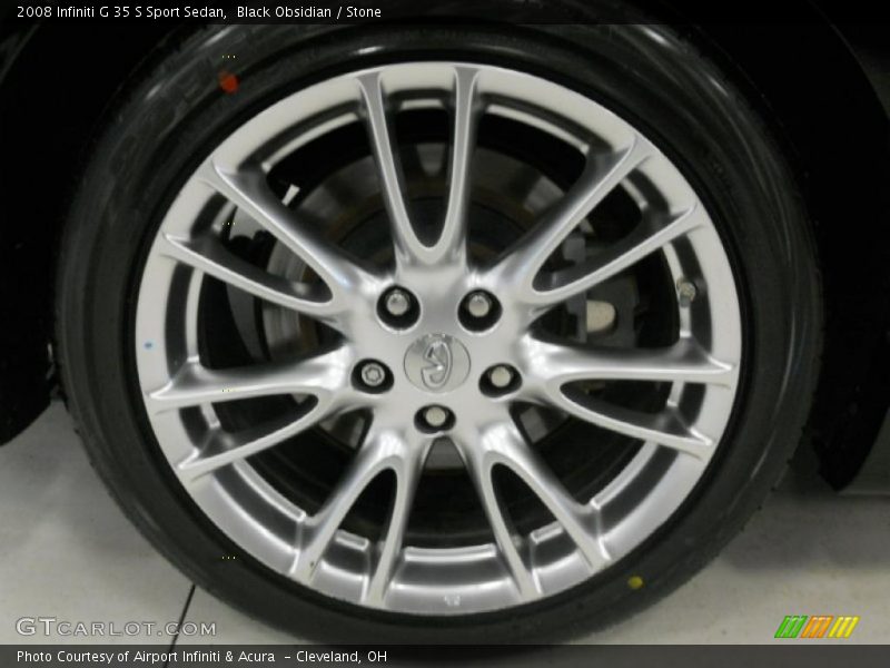 Black Obsidian / Stone 2008 Infiniti G 35 S Sport Sedan