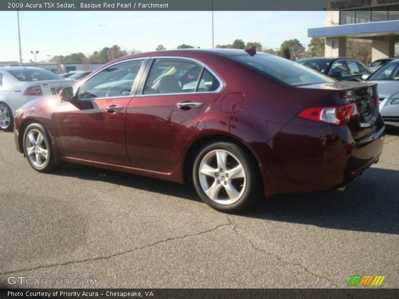 Basque Red Pearl / Parchment 2009 Acura TSX Sedan