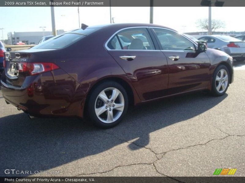 Basque Red Pearl / Parchment 2009 Acura TSX Sedan