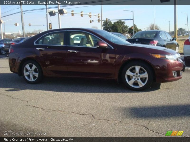 Basque Red Pearl / Parchment 2009 Acura TSX Sedan