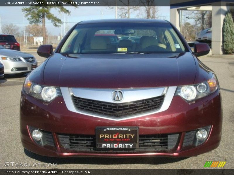 Basque Red Pearl / Parchment 2009 Acura TSX Sedan