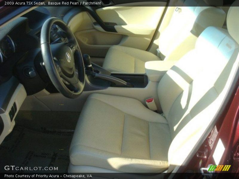 Basque Red Pearl / Parchment 2009 Acura TSX Sedan