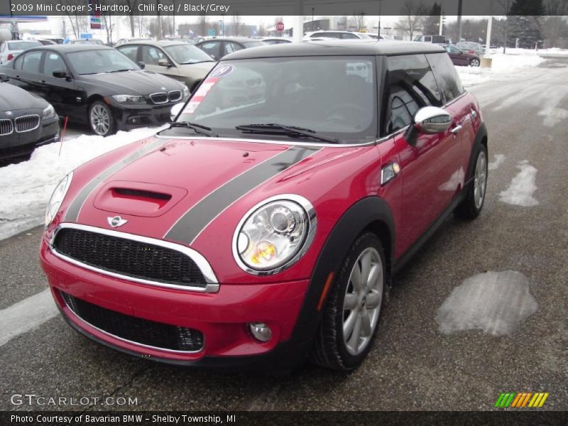 Chili Red / Black/Grey 2009 Mini Cooper S Hardtop