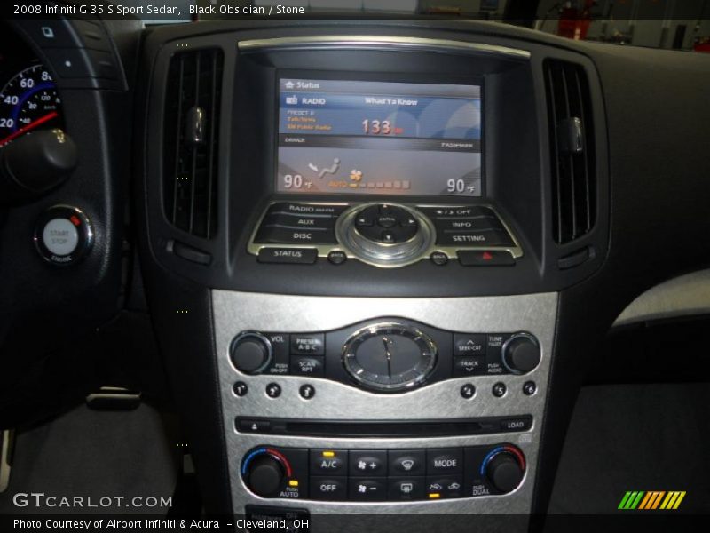 Controls of 2008 G 35 S Sport Sedan