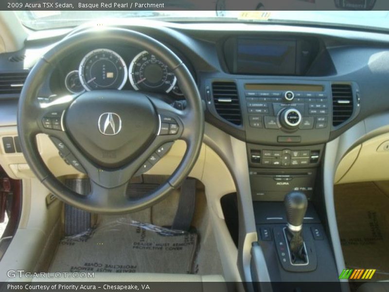 Basque Red Pearl / Parchment 2009 Acura TSX Sedan