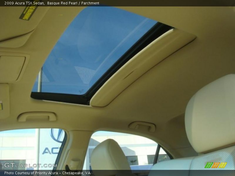 Basque Red Pearl / Parchment 2009 Acura TSX Sedan