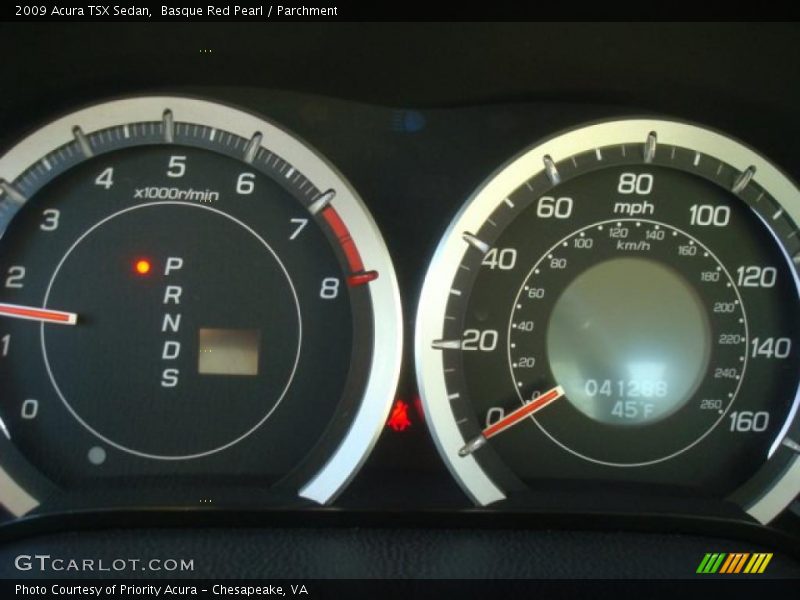 Basque Red Pearl / Parchment 2009 Acura TSX Sedan