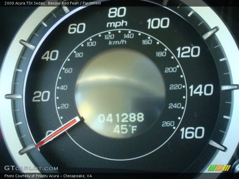 Basque Red Pearl / Parchment 2009 Acura TSX Sedan