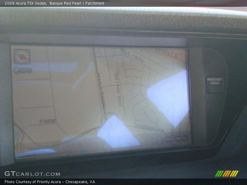 Basque Red Pearl / Parchment 2009 Acura TSX Sedan