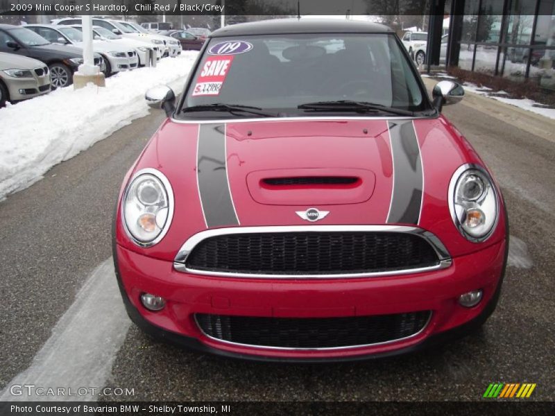 Chili Red / Black/Grey 2009 Mini Cooper S Hardtop