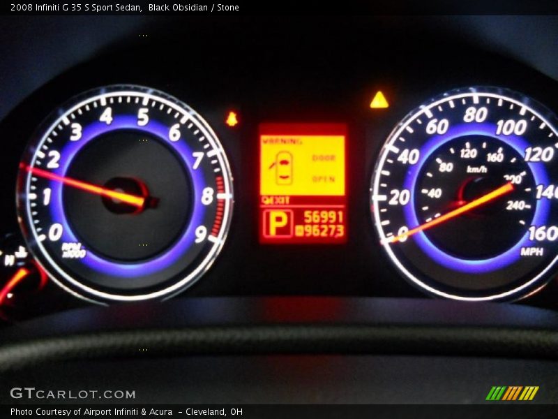 Black Obsidian / Stone 2008 Infiniti G 35 S Sport Sedan