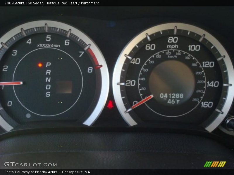 Basque Red Pearl / Parchment 2009 Acura TSX Sedan