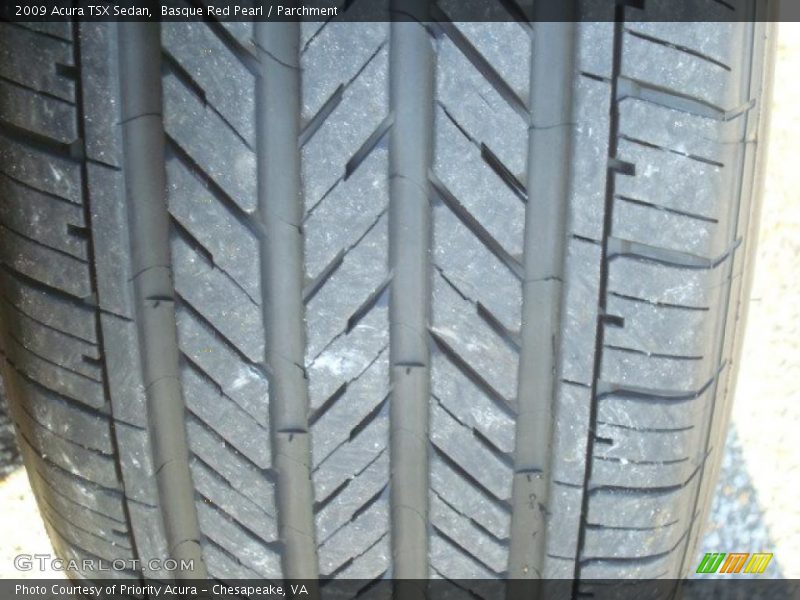 Basque Red Pearl / Parchment 2009 Acura TSX Sedan