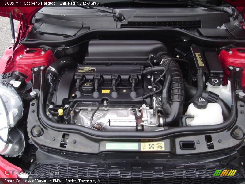 Chili Red / Black/Grey 2009 Mini Cooper S Hardtop
