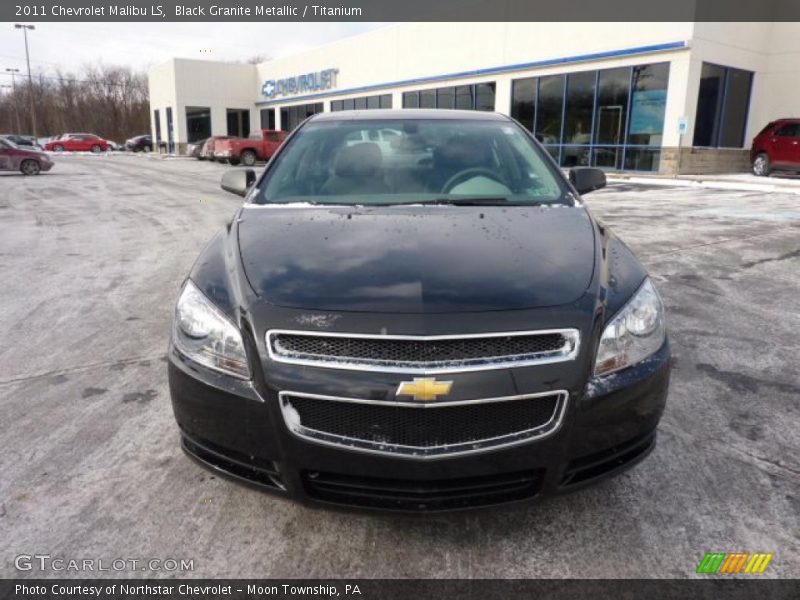 Black Granite Metallic / Titanium 2011 Chevrolet Malibu LS