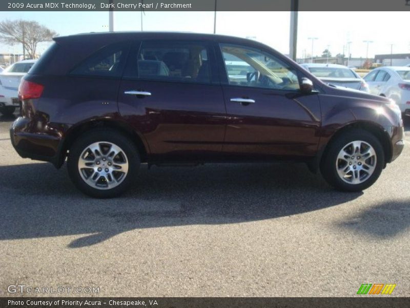 Dark Cherry Pearl / Parchment 2009 Acura MDX Technology