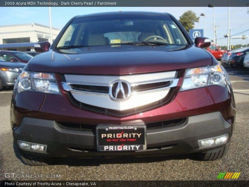 Dark Cherry Pearl / Parchment 2009 Acura MDX Technology