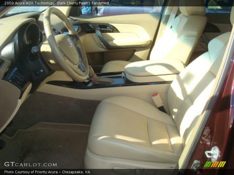 Dark Cherry Pearl / Parchment 2009 Acura MDX Technology