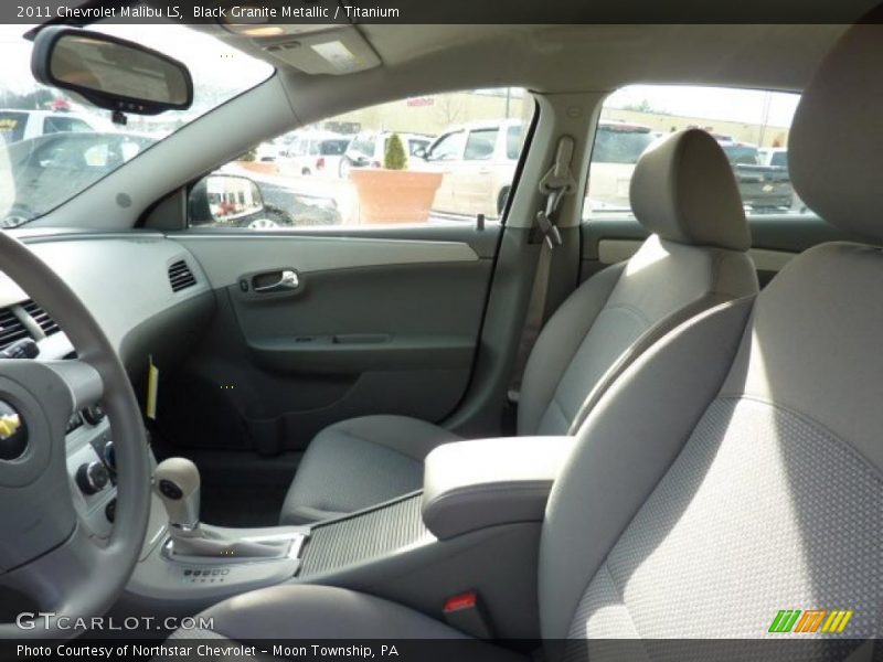 Black Granite Metallic / Titanium 2011 Chevrolet Malibu LS