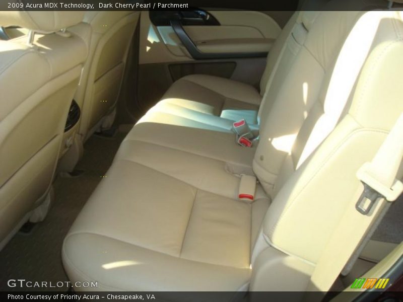 Dark Cherry Pearl / Parchment 2009 Acura MDX Technology