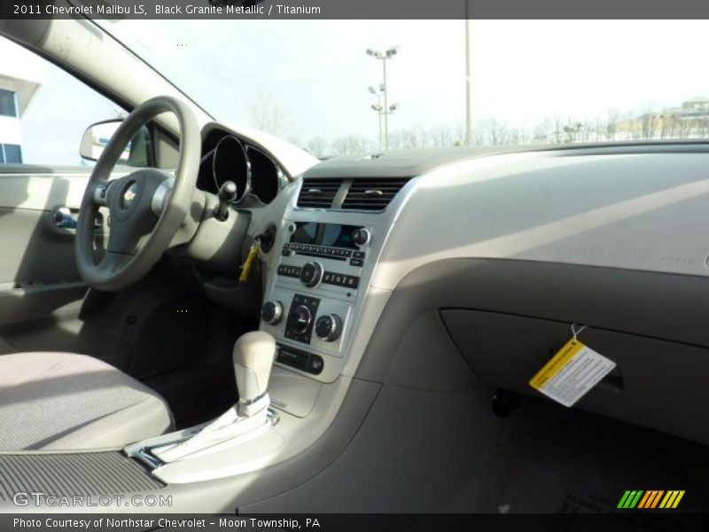 Black Granite Metallic / Titanium 2011 Chevrolet Malibu LS