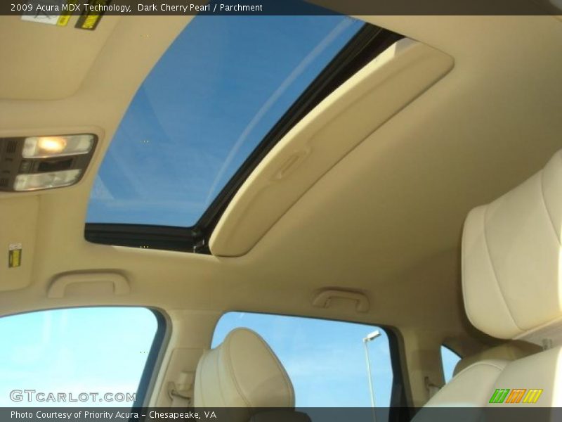 Dark Cherry Pearl / Parchment 2009 Acura MDX Technology