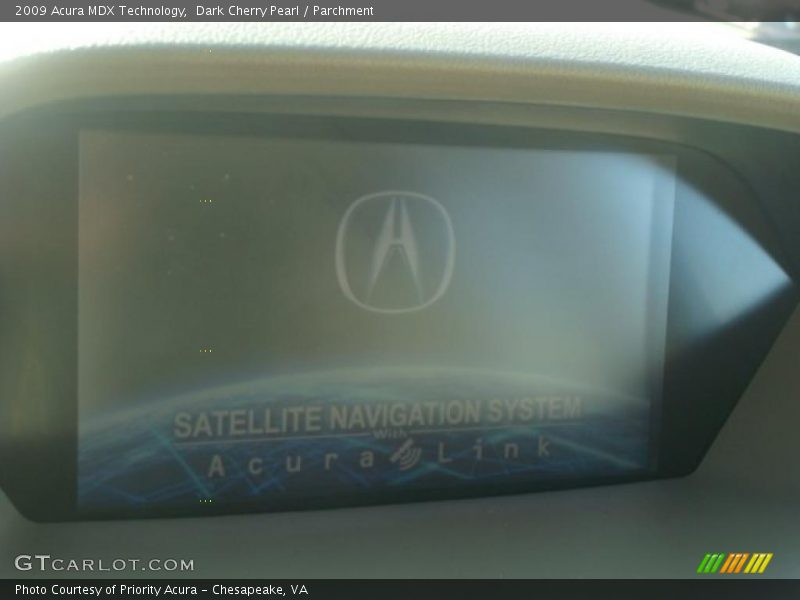 Dark Cherry Pearl / Parchment 2009 Acura MDX Technology