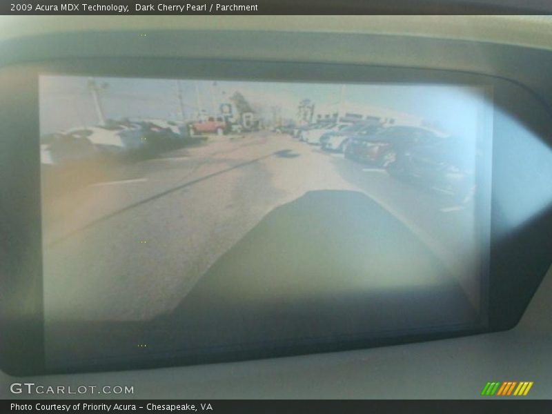 Dark Cherry Pearl / Parchment 2009 Acura MDX Technology