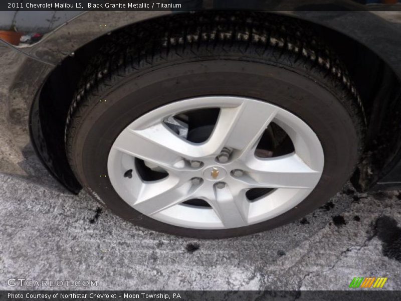 Black Granite Metallic / Titanium 2011 Chevrolet Malibu LS