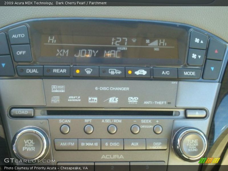 Dark Cherry Pearl / Parchment 2009 Acura MDX Technology