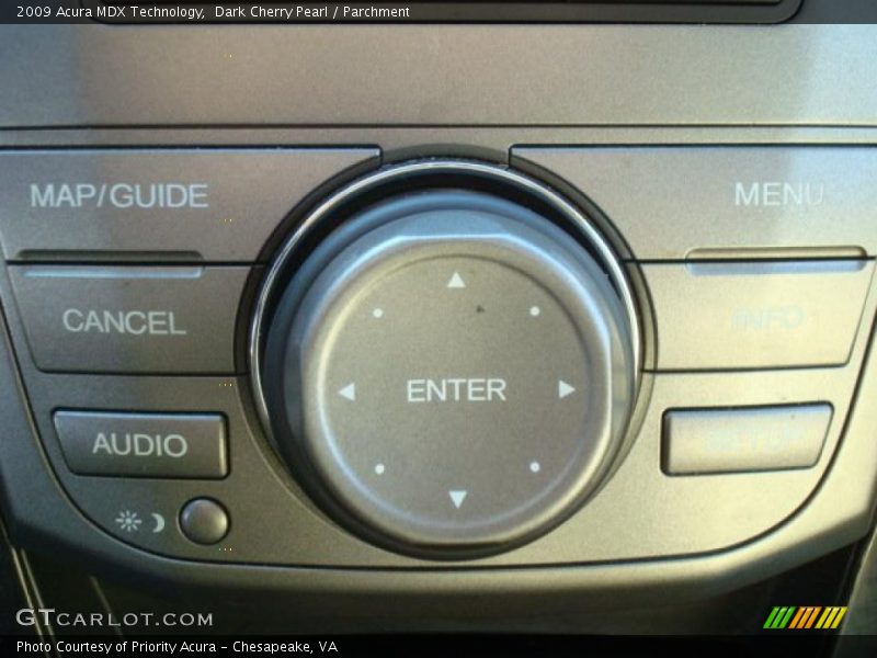 Dark Cherry Pearl / Parchment 2009 Acura MDX Technology