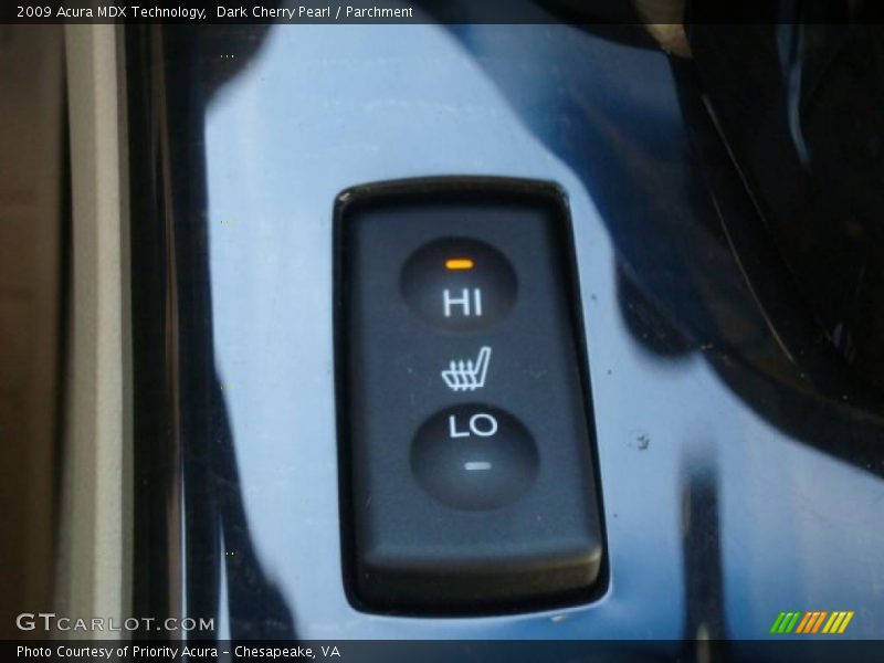 Dark Cherry Pearl / Parchment 2009 Acura MDX Technology