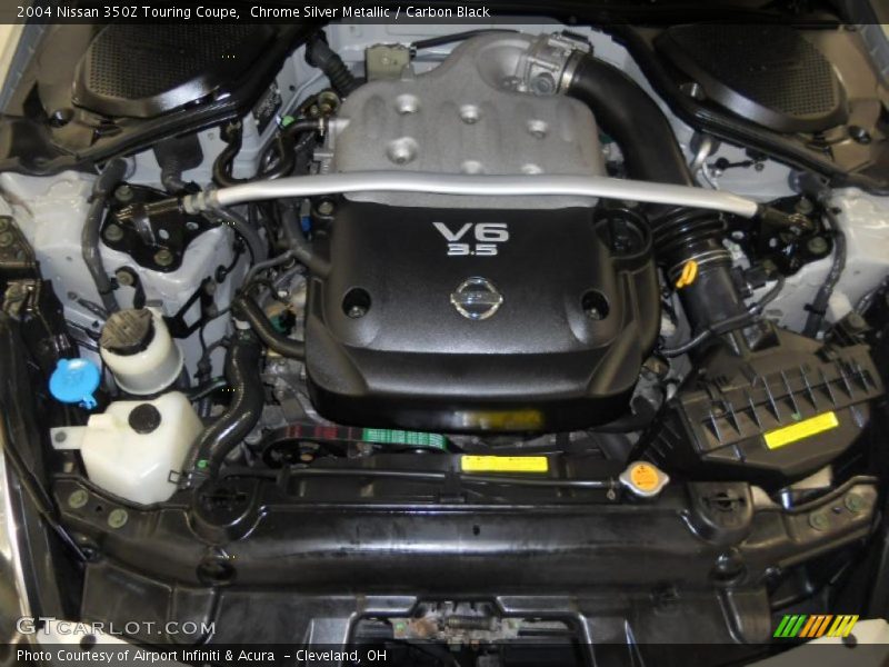 Chrome Silver Metallic / Carbon Black 2004 Nissan 350Z Touring Coupe