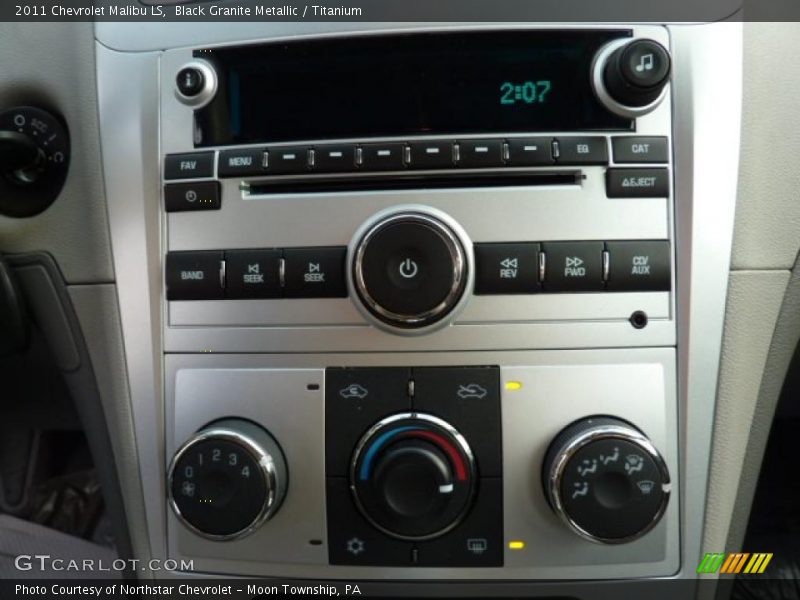 Black Granite Metallic / Titanium 2011 Chevrolet Malibu LS
