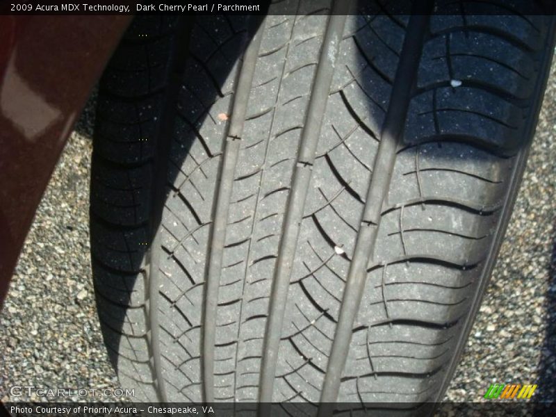 Dark Cherry Pearl / Parchment 2009 Acura MDX Technology