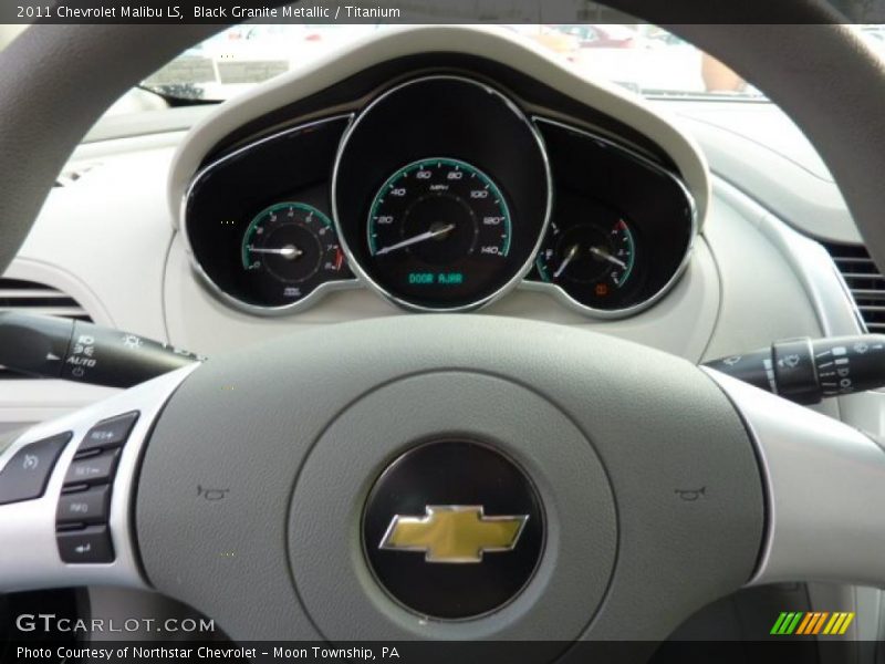 Black Granite Metallic / Titanium 2011 Chevrolet Malibu LS